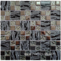 Electroplated mix pattern brown laminated mosaic